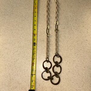 Long resin VTG necklace Chain Necklace